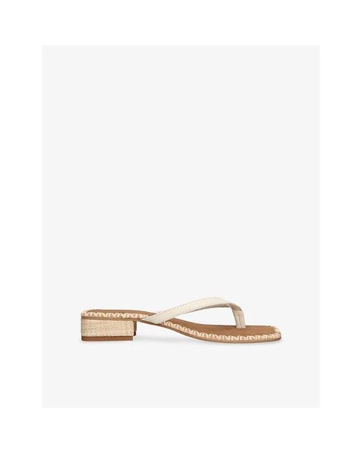 Dolce Vita Natural Barty Leather Sandals