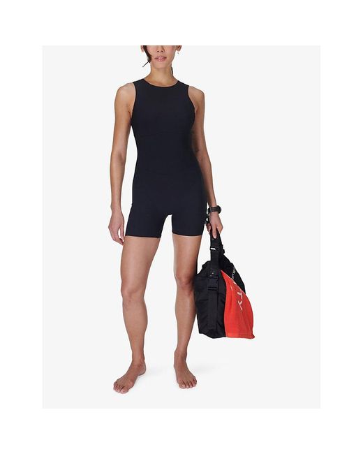 Sweaty Betty Blue Deep Sea Performance Swimsuit