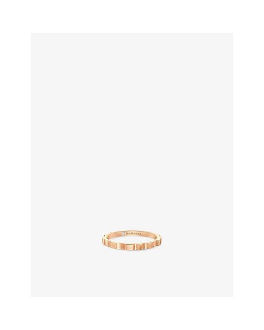 De Beers Jewellers Metallic Rvl 18Ct Rose- Ring for men