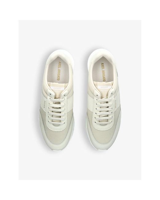 Axel Arigato White Genesis Vintage Runner Leather And Recycled-polyester Trainers for men