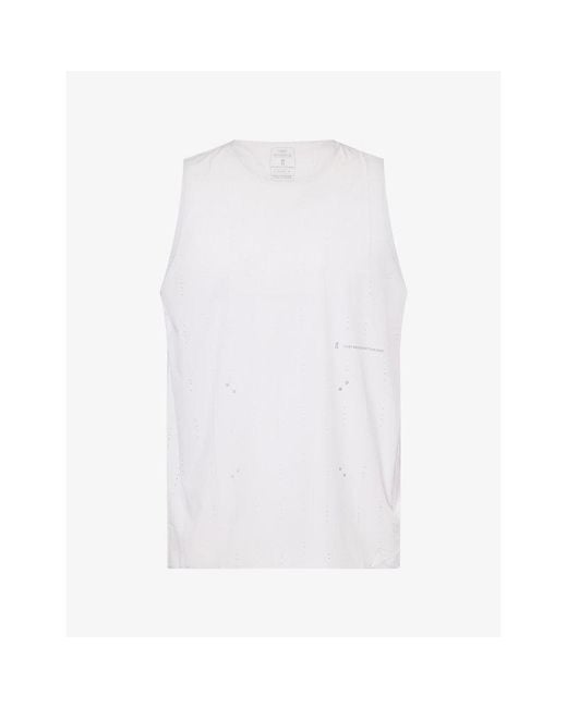 On Shoes White Paf Zero Singlet Stretch-Woven Top for men