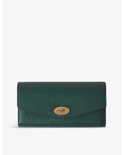 Mulberry Green Darley Leather Wallet