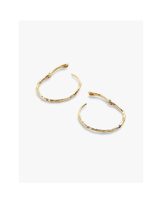 Monica Vinader Metallic Mv Siren 14Ct- Medium Hoop Earrings
