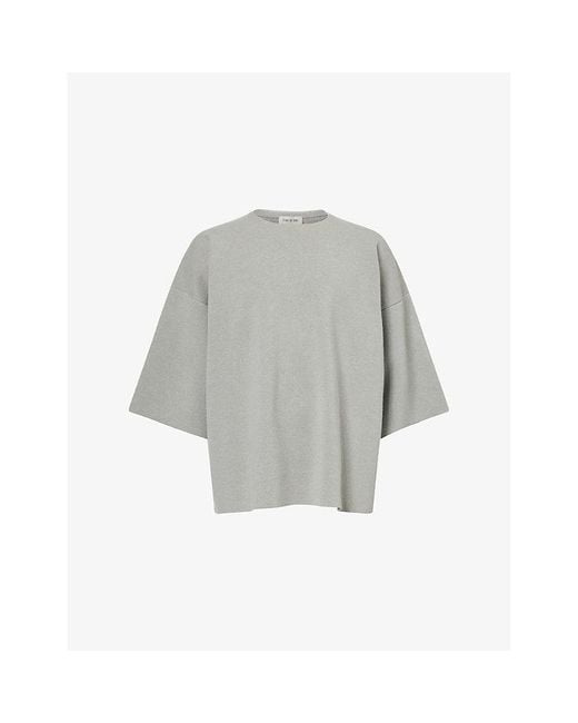 Fear Of God Gray Milano Short-Sleeve Wool-Knitted Top for men