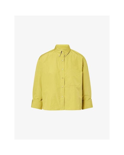 Twp Yellow J.D. Button-Down Cotton Shirt