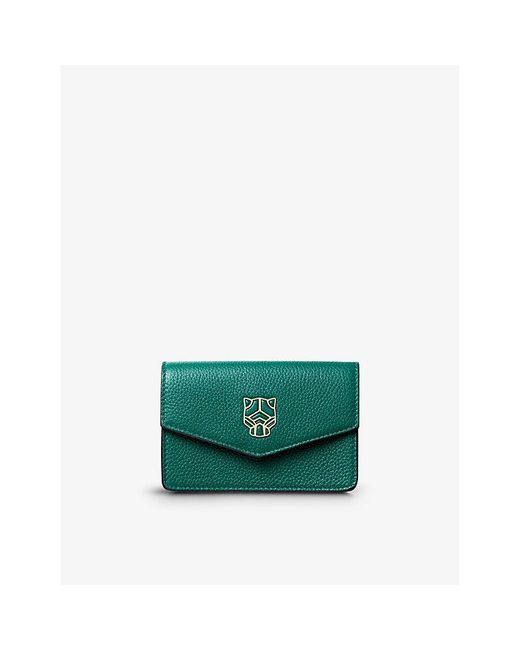 Cartier Green Panthère Graphique De Leather Card Holder