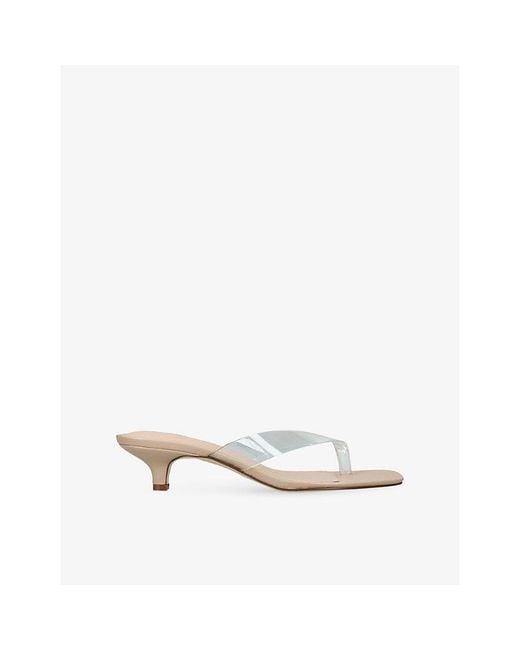 Steve Madden White Tracie Jelly Heeled Sandals