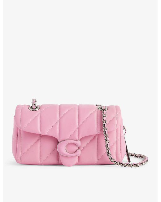 COACH Pink Tabby Leather Shoulder Bag
