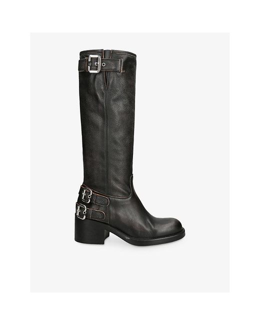 Chloé Women's Black Dakota Knee-High Leather Boots