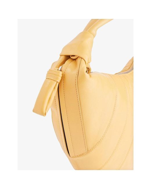 Lemaire Metallic Fortune Croissant Leather Cross-body Bag