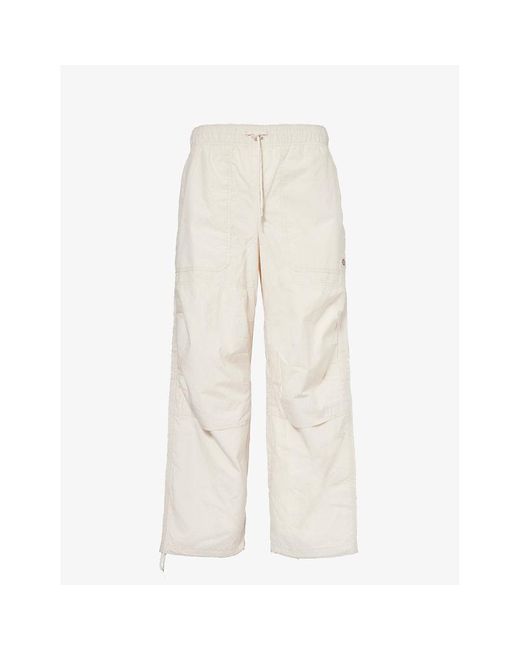 Dickies Natural Fishersville Brand-patch Wide-leg Relaxed-fit Cotton Trousers for men