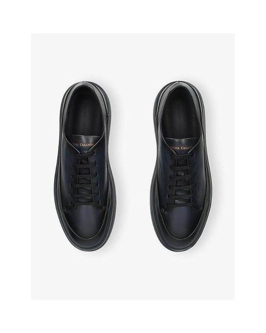 Officine Creative Blue Release Leather Trainers for men
