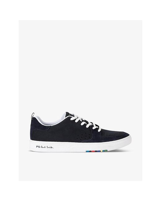 Paul Smith Blue Cosmo Stripe Low-top Suede Trainers for men