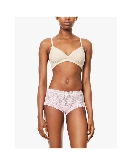 Hanky Panky Pink Boyshort Signature Lace Briefs