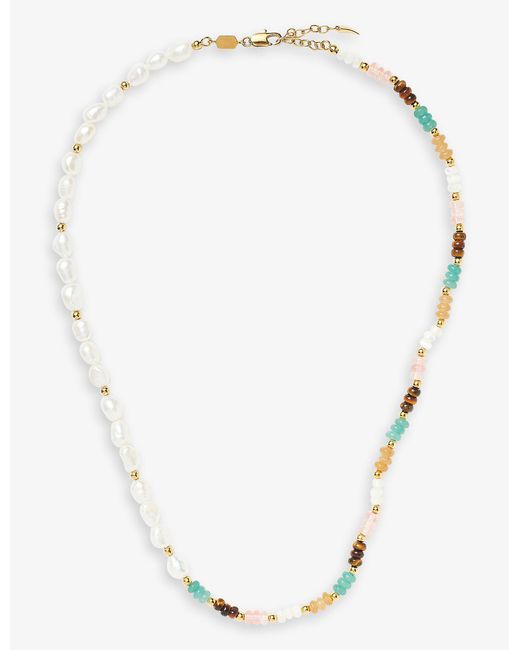 Missoma Good Vibes Medium Recycled 18ct Yellow Goldplated Brass And