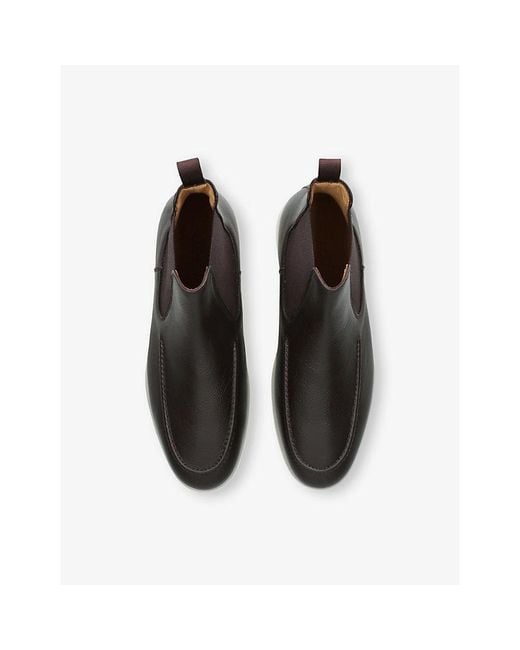 Aurélien Black City Leather Chelsea Boots for men