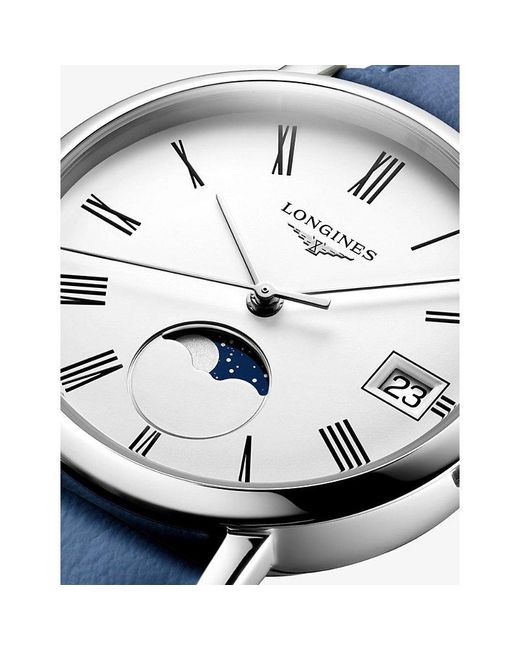Longines Blue L4.330.4.11.2 Elegant Collection Moonphase Stainless-Steel Quartz Watch