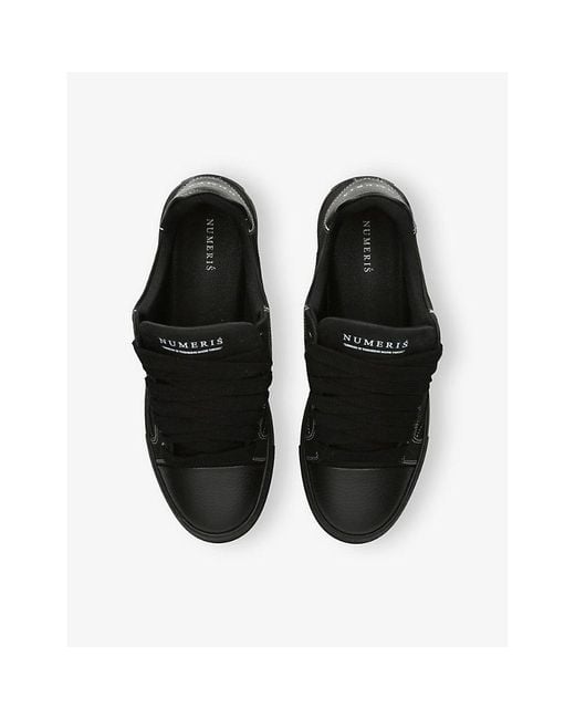 NUMERIS Black Atelier Suede Trainers for men
