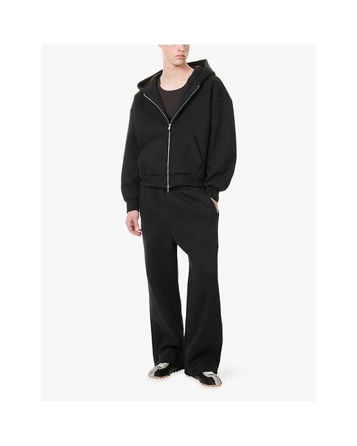 Seventh Black V2 Stacks Straight-Leg Cotton-Blend Jogging Bottoms for men