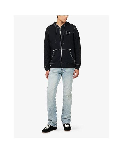 True Religion Blue Billy Big Crystal Denim Jeans for men