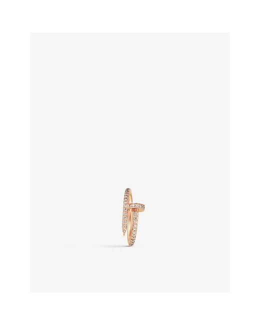 Cartier Metallic Juste Un Clou 18Ct Rose- And Diamond Ring