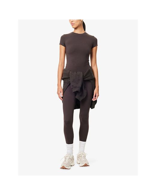 ADANOLA Brown Ultimate Regular Gym Leggings