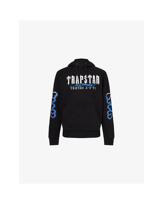 Trapstar Black X Ed Hardy Snake Relaxed-Fit Cotton-Jersey Hoodie for men