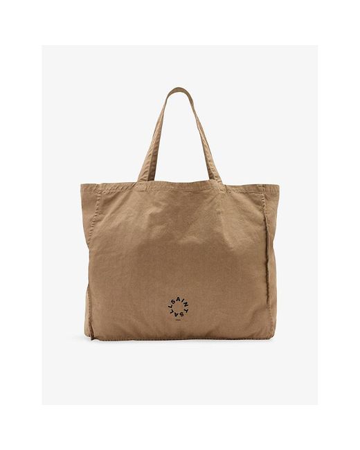 AllSaints Brown Haven Cotton-Canvas Tote Bag for men