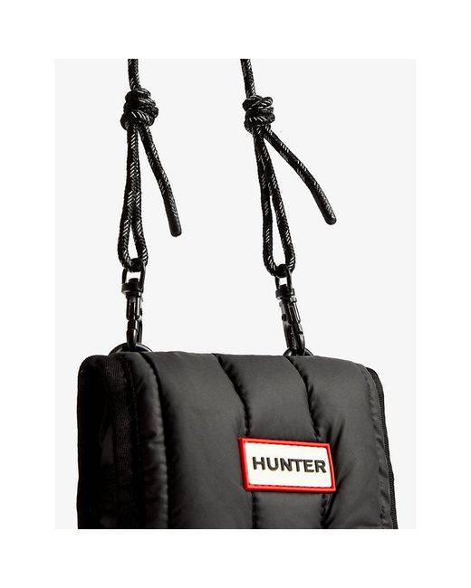 Hunter Black Intrepid Puffer Shell Pouch Bag