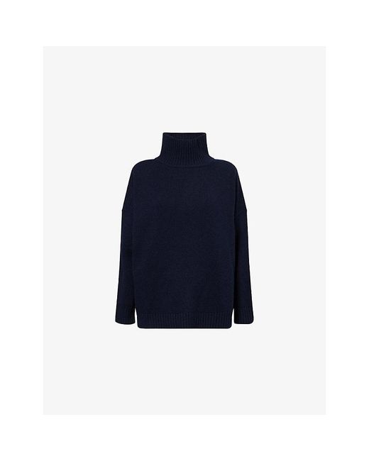 Weekend by Maxmara Blue Relaxed Wool Knit Jumper