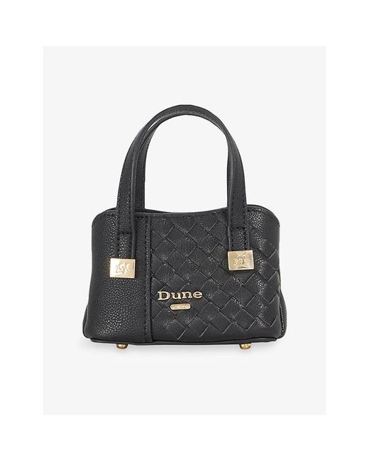 Dune Black Small Dorry Faux-Leather Bag Charm