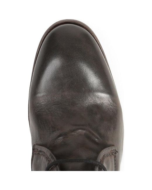 H by Hudson Cruise Leather Desert Boot in Black for Men Lyst UK