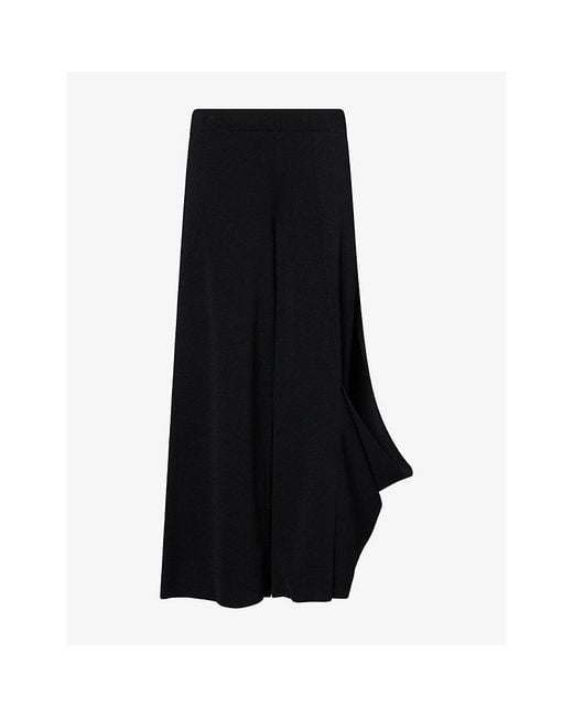 CFCL Black Ac Milan Draped Knitted Trousers