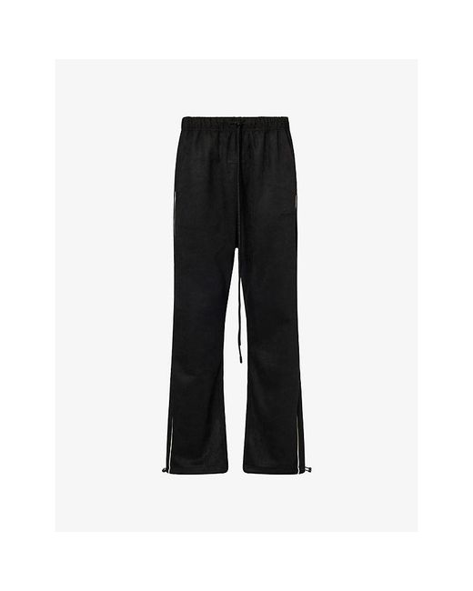 Fear Of God Black Sign Relaxed-Fit Trousers for men