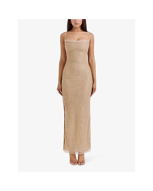 House of CB Calla Pearl Maxi Dress