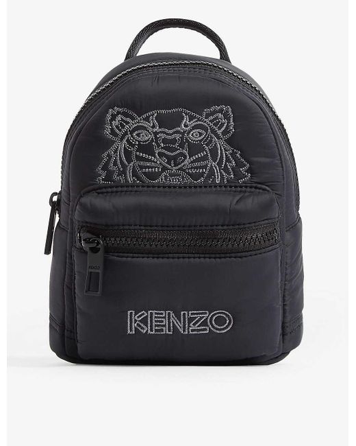 KENZO Black Kampus Mini Nylon Backpack