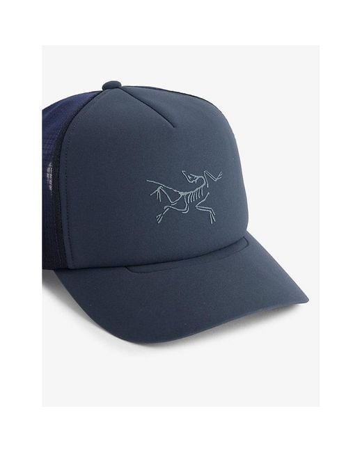 Arc'teryx Blue Logo-print Mesh-panel Woven Cap for men