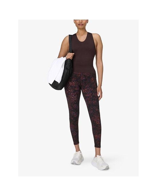 Sweaty Betty Purple Athlete Crop V-Neck Stretch-Woven Vest