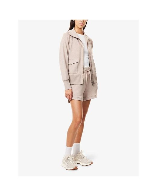 Varley Natural Ollie High-Rise Stretch-Jersey Shorts