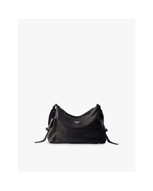 Prada Black Explore Leather Shoulder Bag
