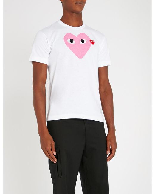 comme des garcons pink heart