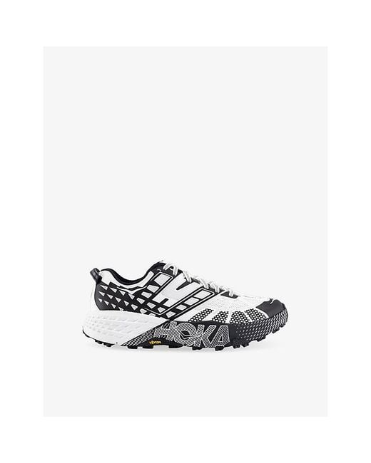 Hoka One One White Speedgoat 2 Mesh Trainers for men