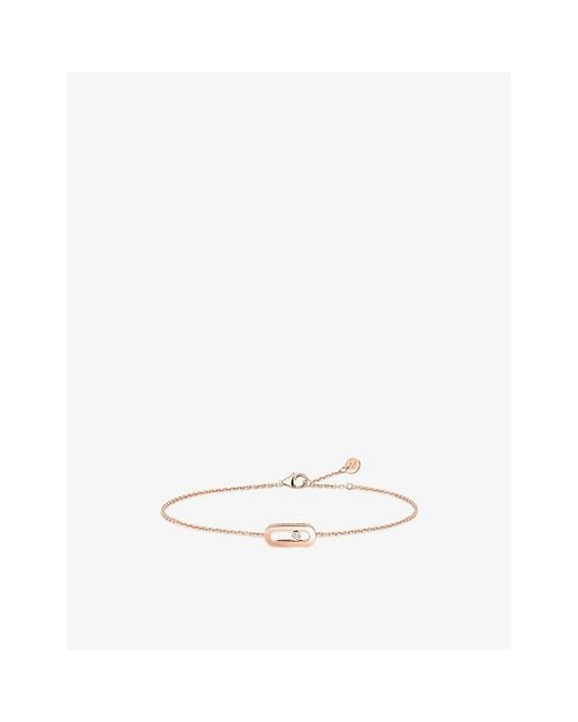 Messika White Cares 18Ct And 0.01Ct Diamond Bracelet