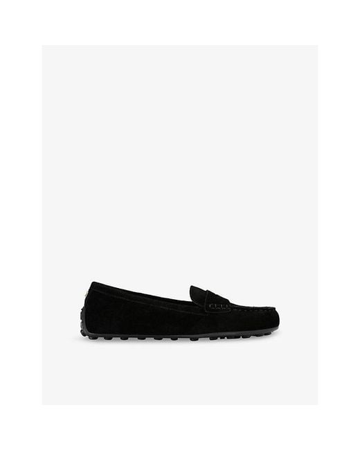 Carvela Kurt Geiger Black Avola Suede Loafers