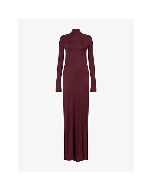 Alaïa Red Draped Dress