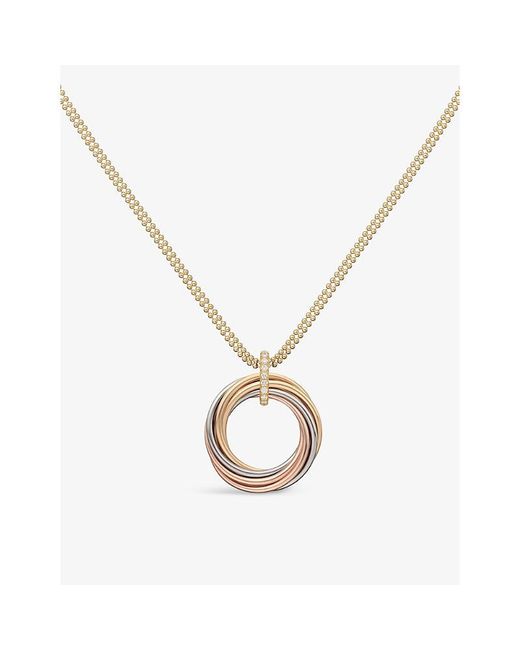 Cartier Metallic Trinity 18Ct, Rose, - And 1.16Ct Brilliant-Cut Diamond Pendant Necklace