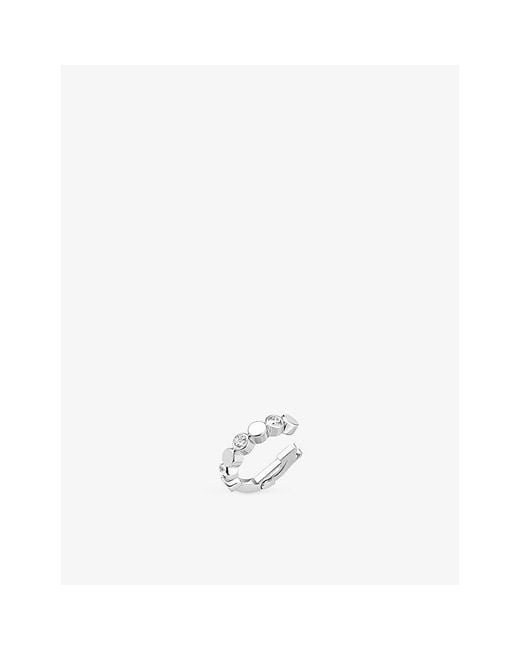 Messika White D-Vibes Single And 0.16Ct Diamond Clip Earring
