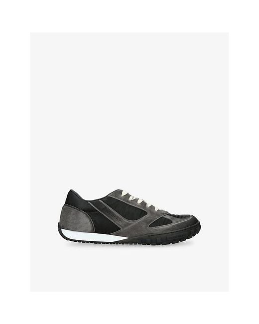 Givenchy Black Glide Suede And Mesh Trainers for men
