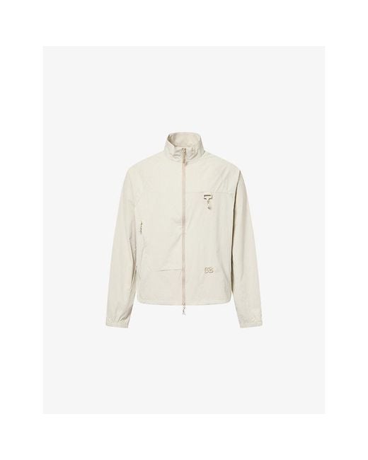 Reese Cooper White Reyes Stand-Collar Soft-Shell Jacket for men