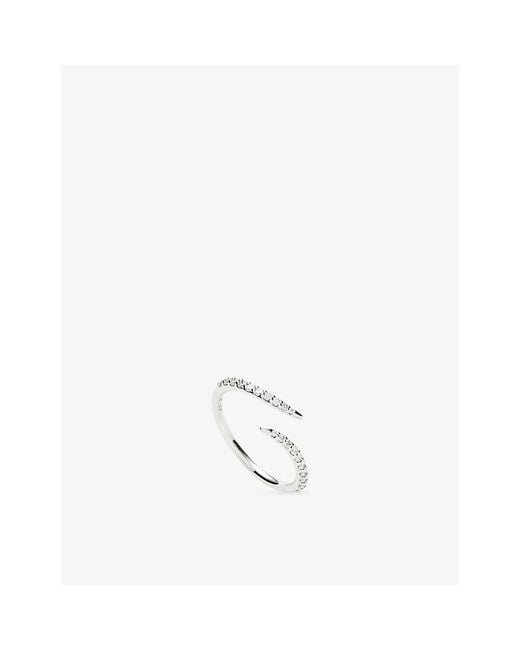 Missoma White Claw 9Ct And 0.31Ct Diamond Open Ring